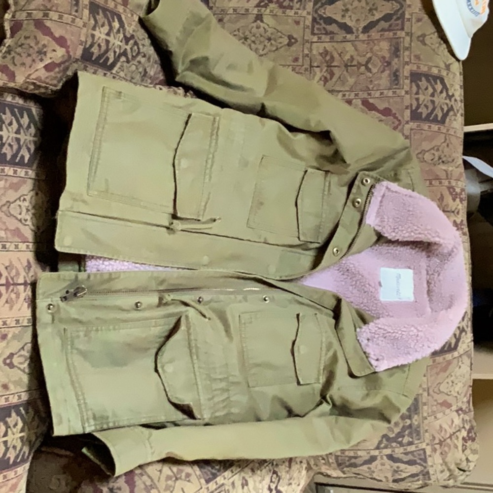 Fleece lined utility jacket